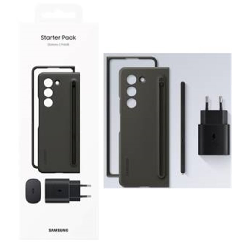 Samsung Starter Pack Fold5 EF-OF94KKB Cover + SPen + Caricatore 25W Black - EF-OF94KKBEGWW Samsung Starter Pack Fold5 EF-OF94KKB Cover + SPen + Caricatore 25W Black - EF-OF94KKBEGWW
