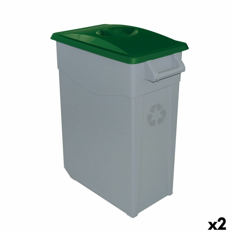 Secchio per Raccolta Differenziata Denox Verde 65 L (2 Unità)