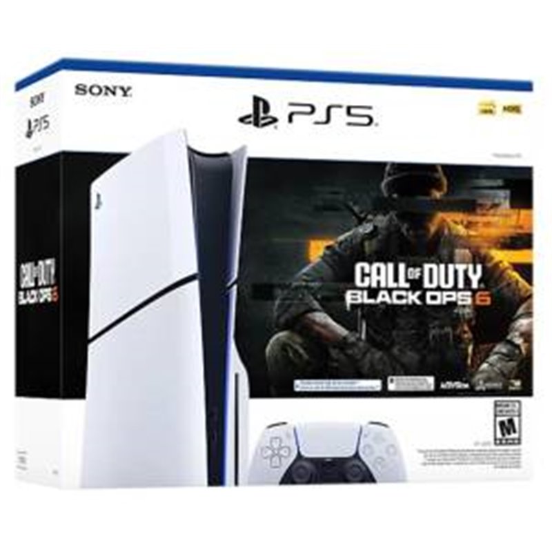 PS5 Console 1TB Standard Slim White Call of Duty 6 Bundle ITA - 1000049595