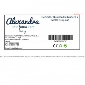 Ingresso Alexandra House Living Bike Turchese Legno Ferro 50 x 94 x 198 cm