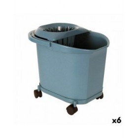 Secchio per Pavimenti 16 L Azzurro (6 Unità)