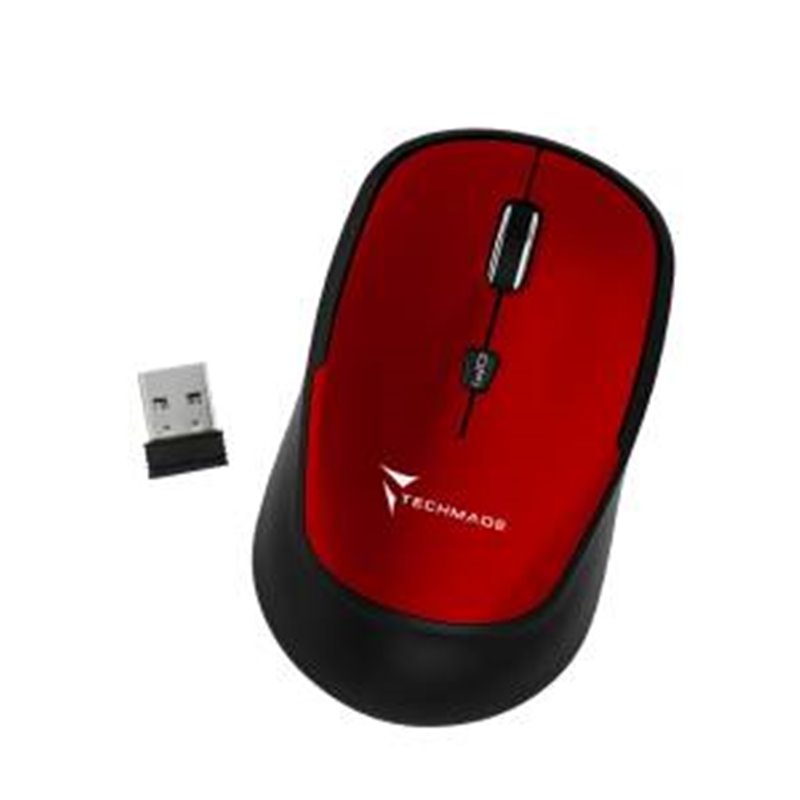 Techmade Mouse Wireless TM-XJ35 Red - TM-XJ35-RED