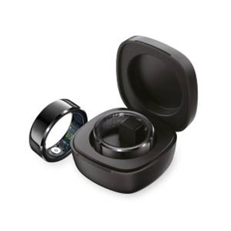 TECHMADE TM-NEXA-BK10 Smartring con Charging Box Black TG 10 20.40mm - TM-NEXA-BK10