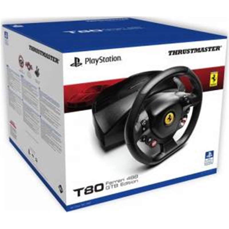 Thrustmaster Volante T80 Ferrari 488 - GTB Edition + Pedaliera - 4160672