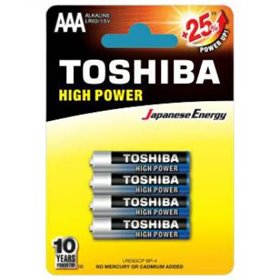 Toshiba Batterie MiniStilo AAA Alcalina LR03GCP BP-4 1Cnf/4pz - LR03GCP BP-4