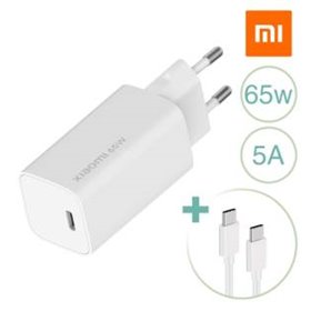 Xiaomi Mi Charge Type-C Fast Charge 65W GaN Tech + Cavo 1m USB-C - BHR4499GL