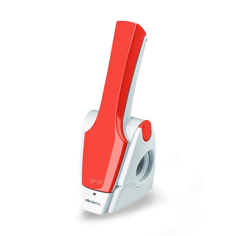 Ariete 447 Gratì 2.0 - Grattugia elettrica ricaricabile senza filo - 1 kg di formaggio con una ricarica - Rullo Acciaio Inox - A