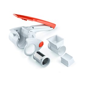Ariete 447 Gratì 2.0 - Grattugia elettrica ricaricabile senza filo - 1 kg di formaggio con una ricarica - Rullo Acciaio Inox - A
