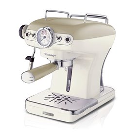 Ariete 1389 Macchina da Caffè Espresso di Design - per Polvere e cialde ESE - filtro 1 e 2 tazze - Montalatte - 850 Watt - Linea