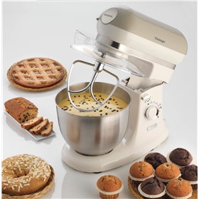 Ariete 1588 Impastatrice Planetaria - Pane, pizza e dolci - 7 Velocità - 3 Fruste - 5,5 Litri - Acciaio Inox - 2400 Watt - Linea