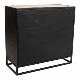 Console Alexandra House Living Nero Legno Ferro 40 x 82 x 89 cm