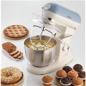 Ariete 1588 Impastatrice Planetaria - Pane, pizza e dolci - 7 Velocità - 3 Fruste - 5,5 Litri - Acciaio Inox - 2400 Watt - Linea