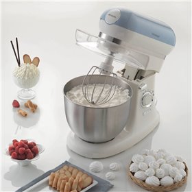 Ariete 1588 Impastatrice Planetaria - Pane, pizza e dolci - 7 Velocità - 3 Fruste - 5,5 Litri - Acciaio Inox - 2400 Watt - Linea