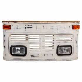 Scrivania Alexandra House Living Bianco Legno Ferro 65 x 75 x 155 cm