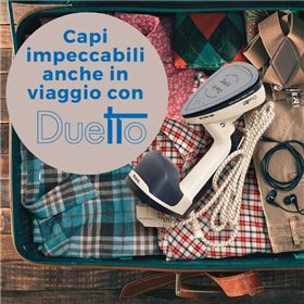Ariete 6246 Duetto Garment Iron - Stiratrice Verticale e Ferro da Stiro con piastra in Ceramica antiaderente - 1000 Watt - Bianc