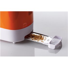 Ariete 159 Toastime - Tostapane con Pinze per 2 fette di pane - 9 Gradi di Doratura - 700 Watt - Bianco e Arancio
