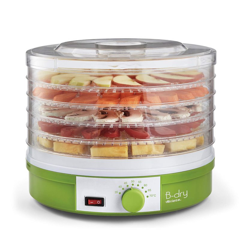 Ariete 616 B-Dry Essiccatore - Disidratatore Alimentare - Frutta, Verdura, Carne Disidratata - Temperatura 35°C/70°C - 245 Watt 