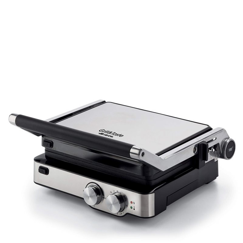 Ariete 1918 Grill &amp Taste - Griglia Elettrica - Piastre Antiaderenti removibili basculanti - apertura 180° - 5 Temperature - 