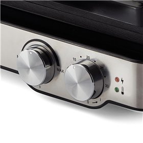 Ariete 1918 Grill &amp Taste - Griglia Elettrica - Piastre Antiaderenti removibili basculanti - apertura 180° - 5 Temperature - 