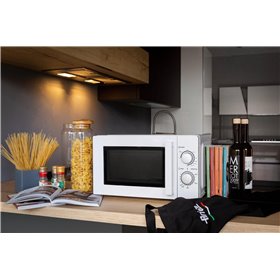 Ariete 952 Forno a Microonde Combinato con Grill - 5 Livelli di Potenza - 3 Funzioni Combinate - 1000 Watt - 20 Litri - Bianco