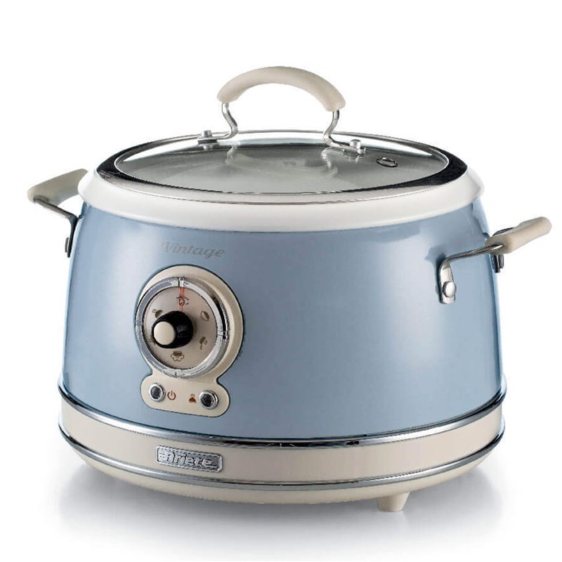 Ariete 2904 Rice Cooker - Cuociriso Elettrico con bowl in ceramica - Sushi fatto in casa - Multicooker - Linea Vintage - 3,5 L -