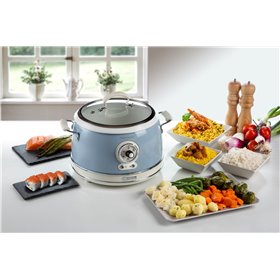 Ariete 2904 Rice Cooker - Cuociriso Elettrico con bowl in ceramica - Sushi fatto in casa - Multicooker - Linea Vintage - 3,5 L -