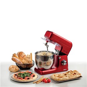 Ariete 1598/01 Gourmet Professional 7L , Impastatrice Planetaria, 1200 W, Capacità 7 L, 3 Accessori, 6 Velocità, Funzione Pulse,