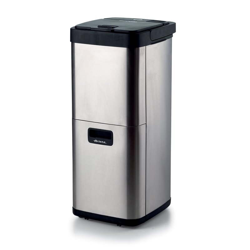 Ariete 2001 Ecowe, Pattumiera Intelligente, 60W/h, Essiccatore di rifiuti organici, Riduce il volume dei rifiuti organici, 2 ces