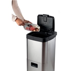 Ariete 2001 Ecowe, Pattumiera Intelligente, 60W/h, Essiccatore di rifiuti organici, Riduce il volume dei rifiuti organici, 2 ces