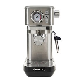 Ariete 1381 Macchina da caffè con manometro, compatibile con caffè in polvere e cialde ESE, 1300 W, Capacità 1,1 L, 15 bar di pr