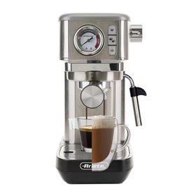 Ariete 1381 Macchina da caffè con manometro, compatibile con caffè in polvere e cialde ESE, 1300 W, Capacità 1,1 L, 15 bar di pr