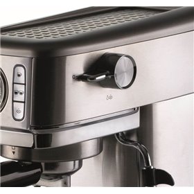 Ariete 1381 Macchina da caffè con manometro, compatibile con caffè in polvere e cialde ESE, 1300 W, Capacità 1,1 L, 15 bar di pr