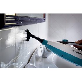 Ariete 4175 Steam Mop Foldable 10 in 1, Scopa a Vapore Pieghevole, 1500 Watt, 10 funzioni in 1, Kit accessori, Capacità 350 cc, 