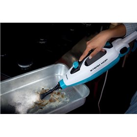 Ariete 4175 Steam Mop Foldable 10 in 1, Scopa a Vapore Pieghevole, 1500 Watt, 10 funzioni in 1, Kit accessori, Capacità 350 cc, 