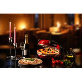 Ariete 909 Forno Pizza -  Pizza in 4 minuti - Piastra in pietra refrattaria con trattamento antiaderente - Temperatura max 400° 