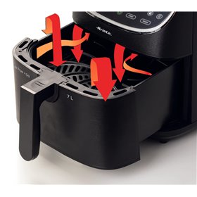 Ariete 4627 Airy Fryer 7L, Friggitrice ad aria, 1800 W, Capacità 7L, Capacità di cottura 2,8kg, 12 programmi preimpostati, Funzi