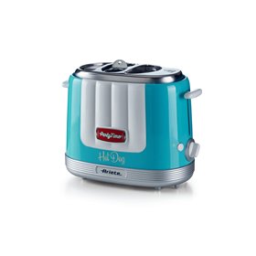 Ariete 206 Hot Dog Maker Party Time, Macchina per fare hot dog, 650 W, 5 livelli di cottura, 4 spazi di cottura, Espulsione auto