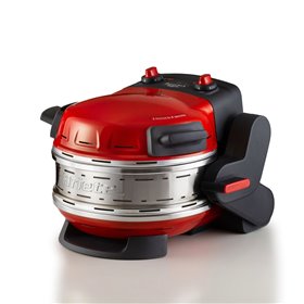 Ariete 927 Pizzeria Ariete, Forno pizza doppio, 2300 W, 2 pietre refrattarie, 2 pizze in 4 minuti, 2 termostati, Diametro 32 cm,