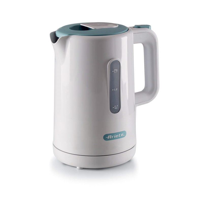 Ariete 2846 Bollitore Breakfast, 2200W, Capacità 1,7 L, Base Cordless 360°, Spegnimento automatico, Coperchio di sicurezza, Live