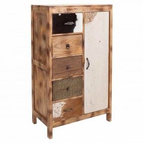 Cassettiera Alexandra House Living Legno di mango 40 x 122 x 79 cm