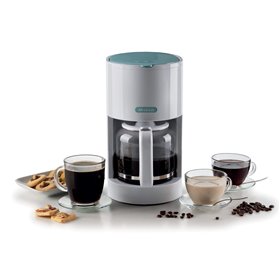 Ariete 1394 Macchina Caffè Filtro Breakfast, Macchina per caffè americano, Capacità 12 tazze, Finestra livello acqua, Indicatore