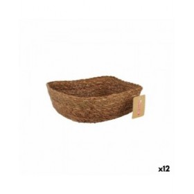 Cestino Multiuso Privilege   vimini Quadrato 22 x 22 x 8 cm (12 Unità)