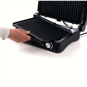 Ariete 1934 MetalGrill 3in1, Griglia elettrica per grigliate miste, 2000W, 3 modalità di cottura, Piastre antiaderenti, Silver/B
