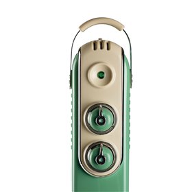 Ariete 838 Radiatore a olio Vintage Celeste - 9 elementi riscaldanti - 3 livelli di potenza - Maniglia e ruote per facile traspo