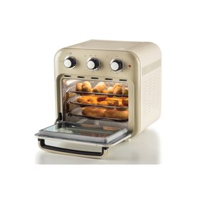 Ariete 4632 Friggitrice ad aria e forno Vintage, 1400W, 2in1, Capacità 16L, Accessori inclusi, Timer 60 minuti, Doppio vetro, Be