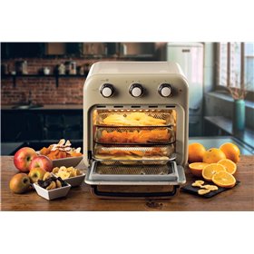 Ariete 4632 Friggitrice ad aria e forno Vintage, 1400W, 2in1, Capacità 16L, Accessori inclusi, Timer 60 minuti, Doppio vetro, Be