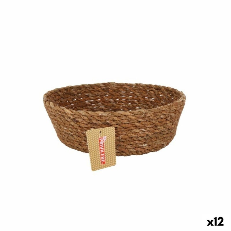 Cestino Multiuso Privilege   vimini Rotonda ø 22 x 8 cm (12 Unità)