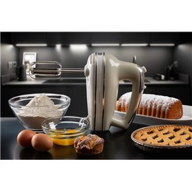 Ariete 1548 Sbattitore Vintage, 450W, 5 velocità, Funzione turbo, 2 fruste, Beige