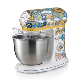 Ariete 1588 Impastatrice Positano, Planetaria, 7 velocità, 2400 Watt, 5,5 litri, Tazza Acciaio Inox