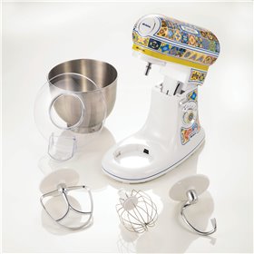 Ariete 1588 Impastatrice Positano, Planetaria, 7 velocità, 2400 Watt, 5,5 litri, Tazza Acciaio Inox
